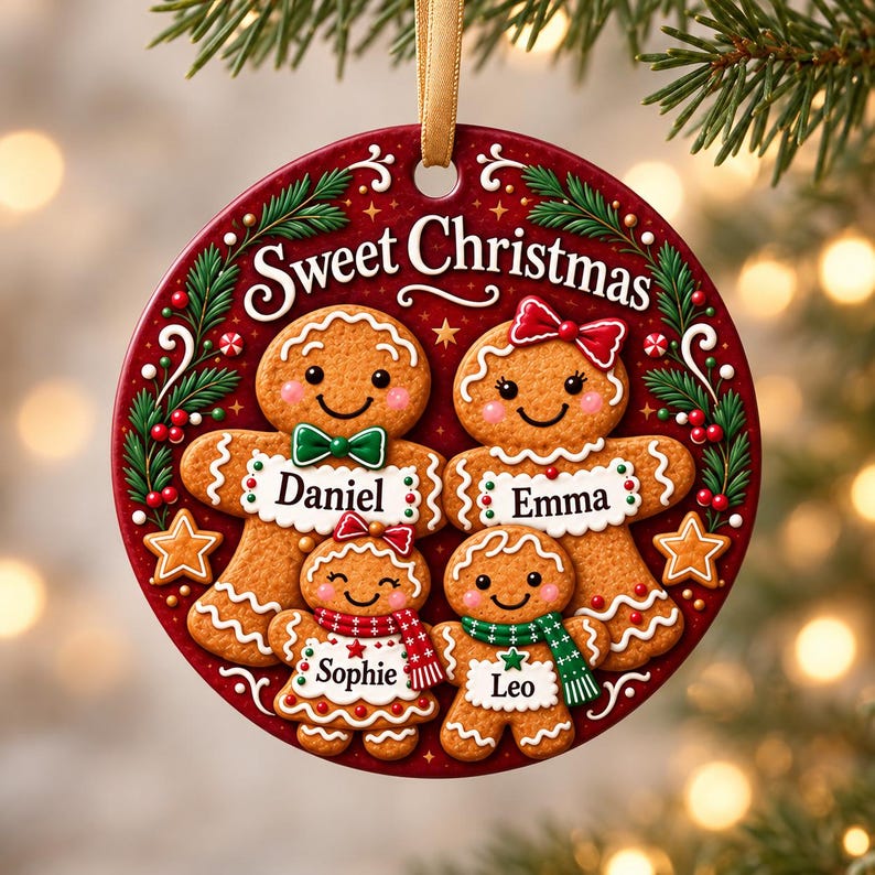 Gingerbread Family Ornament