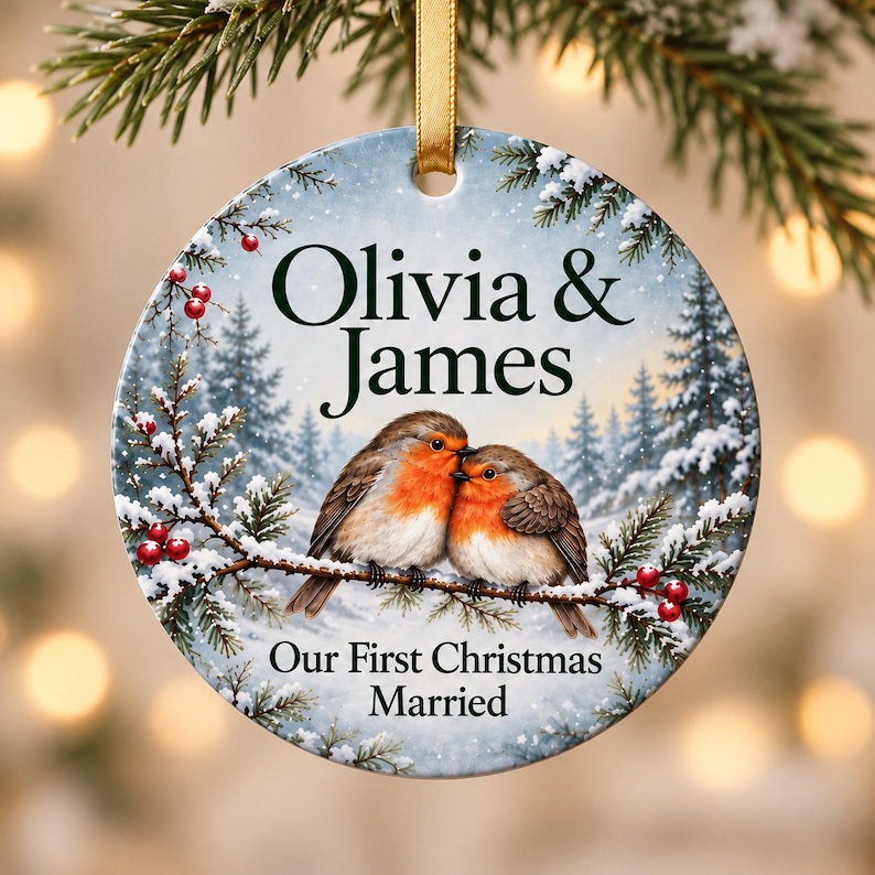 First Christmas Married Ornament